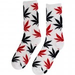chaussette-cannabis-blanc-rouge-noir-feuille