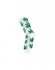 chaussette-cannabis-blanche-vert-feuille