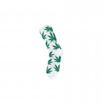 chaussette-cannabis-blanche-vert-feuille