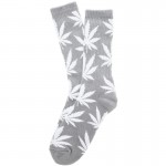 chaussette-cannabis-grise-blancfeuille