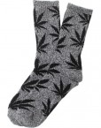 chaussette-cannabis-grise-noire-feuille