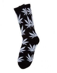 chaussette-cannabis-noire-gris-feuille