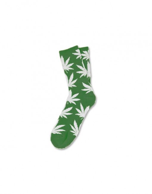 chaussette-cannabis-verte-et-grise-feuille