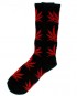 chaussettes-noir-rouge